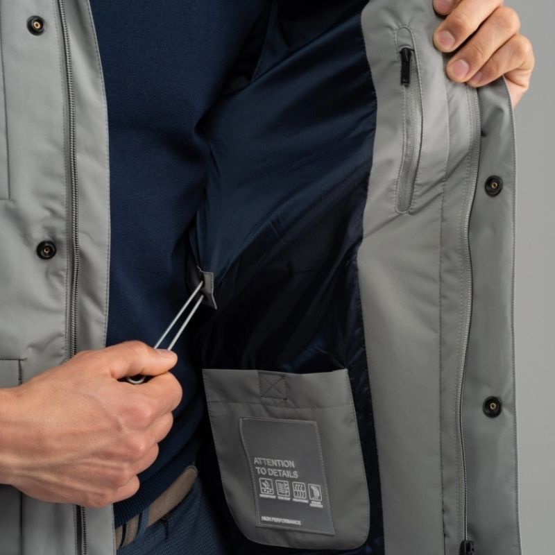 Dettaglio interno giacca da uomo